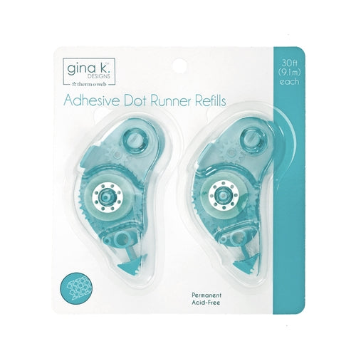 Simon Says Stamp! Therm O Web Gina K Designs ADHESIVE DOT RUNNER REFILLS Permanent Acid-Free 18085