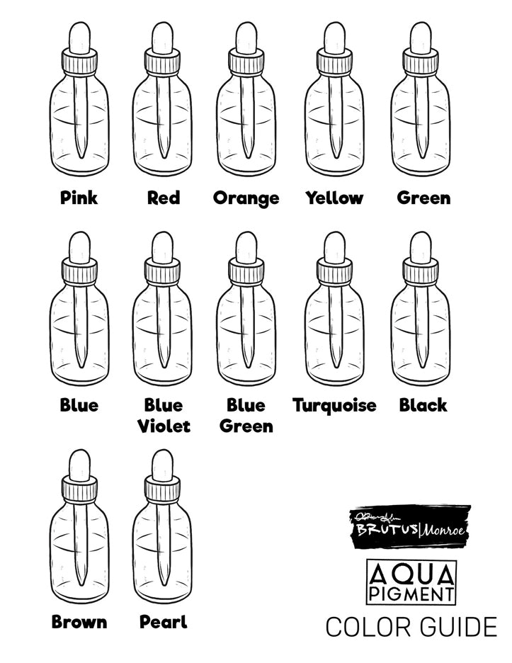 Brutus Monroe BLUE Aqua Pigments bru8883 detail