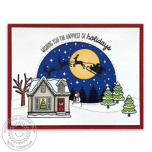 Simon Says Stamp! Sunny Studio HERE COMES SANTA Clear Stamps SSCL 209