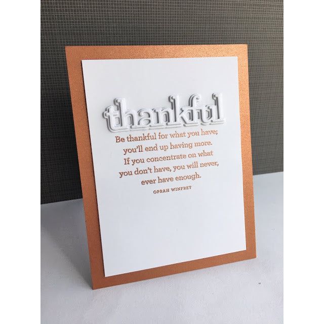 Simon Says Stamp! CZ Design Wafer Dies THANKFUL 1 czd37 | color-code:ALT1