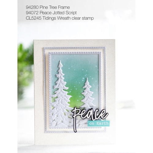 Simon Says Stamp! Memory Box PEACE JOTTED SCRIPT Craft Die 94072