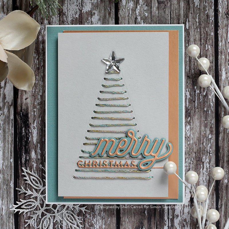 Simon Says Stamp! Simon Says Stamp CHRISTMAS TREE STITCHING Wafer Die sssd111875