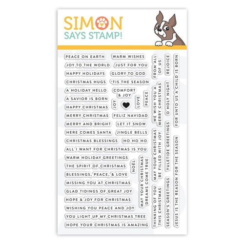 Simon Says Stamp! Simon Says Clear Stamps TINY WORDS CHRISTMAS sss101893