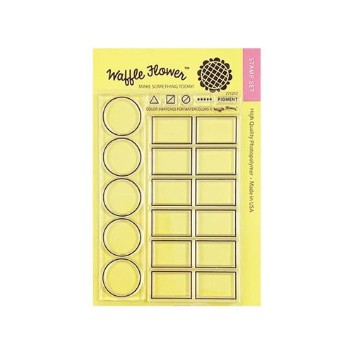 Simon Says Stamp! Waffle Flower COLOR SWATCHES FOR WATERCOLORS Clear Stamps 271212