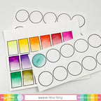Simon Says Stamp! Waffle Flower COLOR SWATCHES FOR WATERCOLORS Clear Stamps 271212