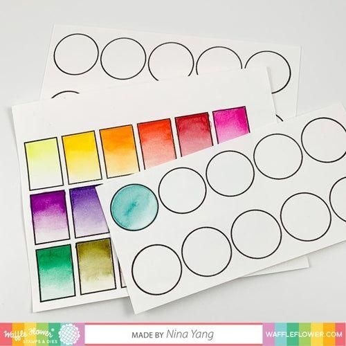 Simon Says Stamp! Waffle Flower COLOR SWATCHES FOR WATERCOLORS Clear Stamps 271212