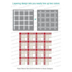 Simon Says Stamp! Newton's Nook Designs PLAID Stencil Set NN1811T02