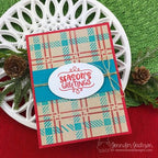 Simon Says Stamp! Newton's Nook Designs PLAID Stencil Set NN1811T02