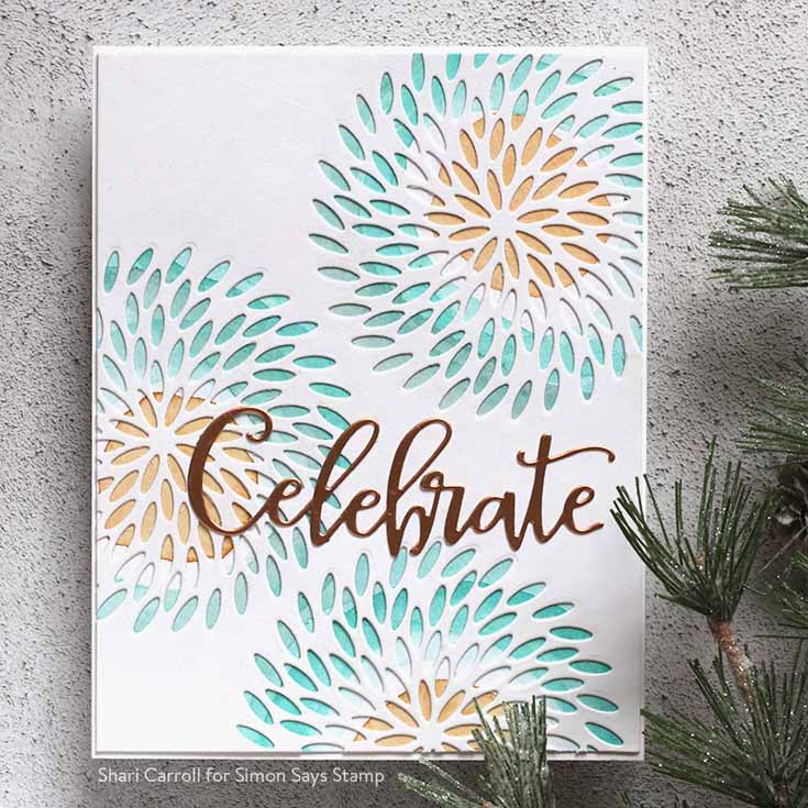 Simon Says Stamp! Simon Says Stamp SHIMMER BURST BACKGROUND Wafer Die s629