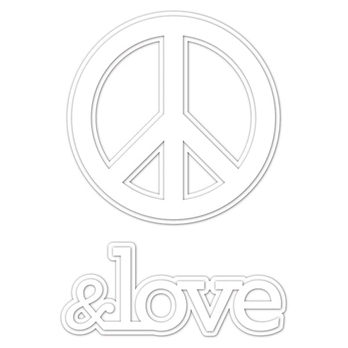 Simon Says Stamp! CZ Design PEACE & LOVE Wafer Dies czd44 You Are Love
