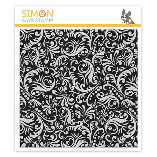 Simon Says Stamp! Simon Says Cling Rubber Stamp DAMASK BACKGROUND sss101953