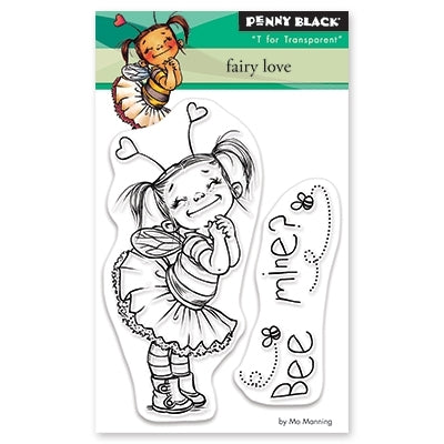 Simon Says Stamp! Penny Black Clear Stamps FAIRY LOVE 30-530