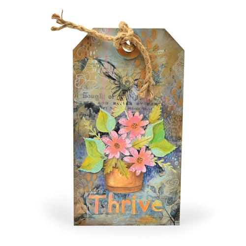 Simon Says Stamp! Tim Holtz Sizzix FUNKY FLORAL LARGE Die Thinlits 664158