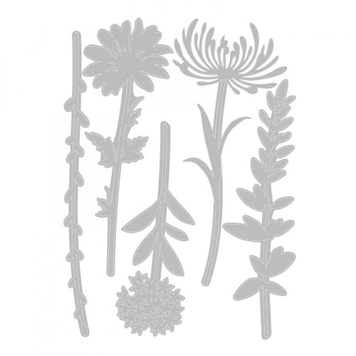 Simon Says Stamp! Tim Holtz Sizzix WILDFLOWER STEMS 1 Thinlits Die 664163
