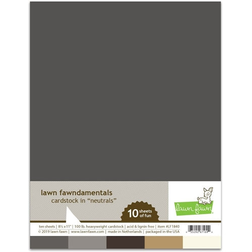 Simon Says Stamp! Lawn Fawn NEUTRALS Cardstock Assortment Pack LF1840