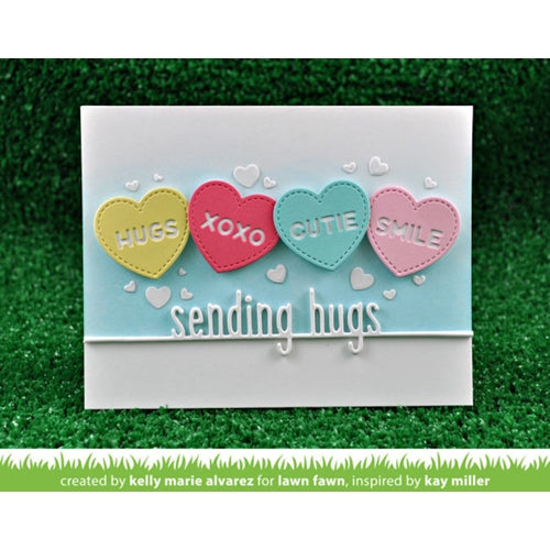 Simon Says Stamp! Lawn Fawn SENDING HUGS LINE BORDER Die Cut LF1828 | color-code:ALT3