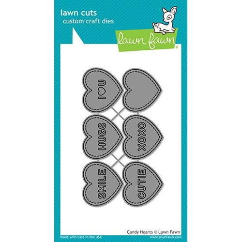 Simon Says Stamp! Lawn Fawn CANDY HEARTS Die Cuts LF1827