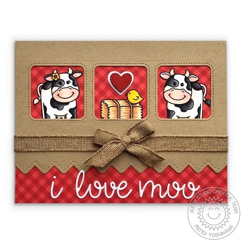 Simon Says Stamp! Sunny Studio MISS MOO Clear Stamps SSCL 221