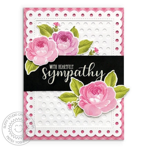 Simon Says Stamp! Sunny Studio EVERYTHING'S ROSY Clear Stamps SSCL 214