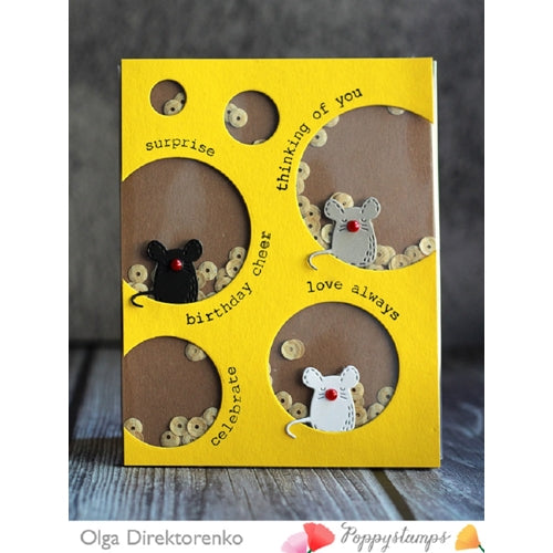 Simon Says Stamp! Poppy Stamps WHITTLE MOUSE Craft Die 2153 | color-code:ALT1