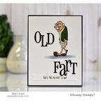 Simon Says Stamp! Whimsy Stamps OLD GEEZER Clear Stamps CWSD221