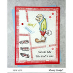 Simon Says Stamp! Whimsy Stamps OLD GEEZER Clear Stamps CWSD221