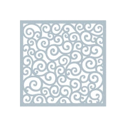 Simon Says Stamp! Gina K Designs ROUNDED SWIRL Stencil 2090