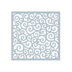 Simon Says Stamp! Gina K Designs ROUNDED SWIRL Stencil 2090