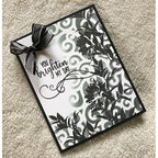 Simon Says Stamp! Gina K Designs ROUNDED SWIRL Stencil 2090