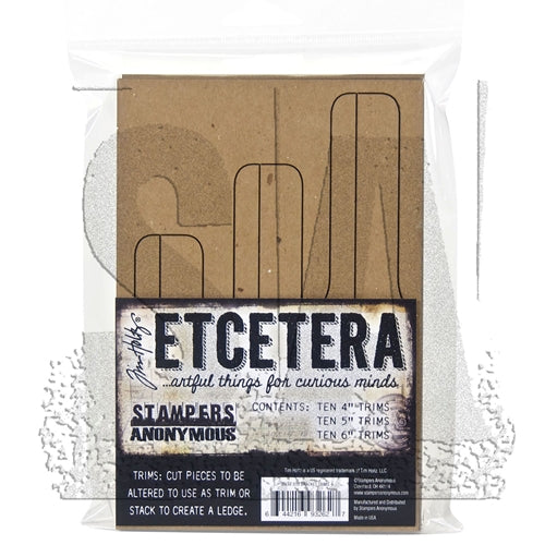 Simon Says Stamp! Tim Holtz Etcetera BRACKET TRIMS Chipboard THETC-010