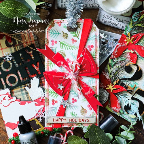 Simon Says Stamp! Dina Wakley Ranger 8 and 10 WHITE Assorted Media Tags mda64619 | color-code:ALT01