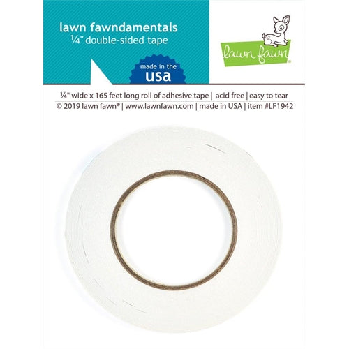 Simon Says Stamp! Lawn Fawn 0.25 INCH DOUBLE SIDED TAPE Adhesive LF1942