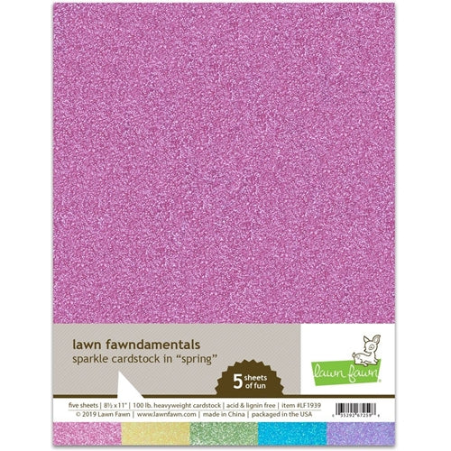 Simon Says Stamp! Lawn Fawn SPRING SPARKLE 8.5 x 11 Cardstock LF1939