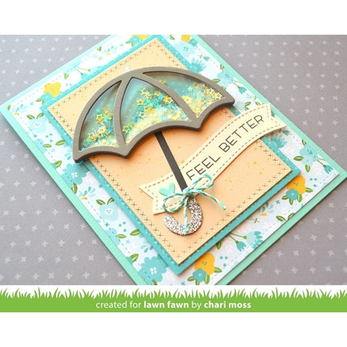 Simon Says Stamp! Lawn Fawn STITCHED UMBRELLA Die Cuts LF1915 | color-code:ALT1
