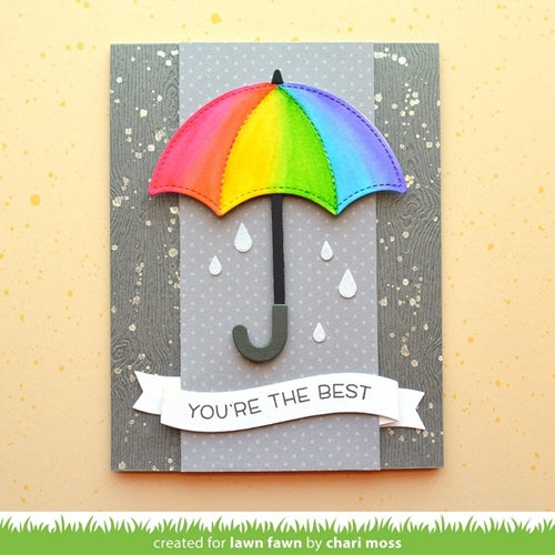 Simon Says Stamp! Lawn Fawn STITCHED UMBRELLA Die Cuts LF1915 | color-code:ALT3