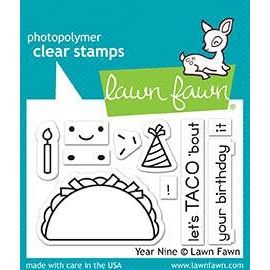 Simon Says Stamp! Lawn Fawn YEAR NINE Clear Stamps LF1901