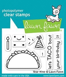 Simon Says Stamp! Lawn Fawn YEAR NINE Clear Stamps LF1901