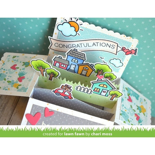 Simon Says Stamp! Lawn Fawn WAVY SAYINGS Clear Stamps LF1899