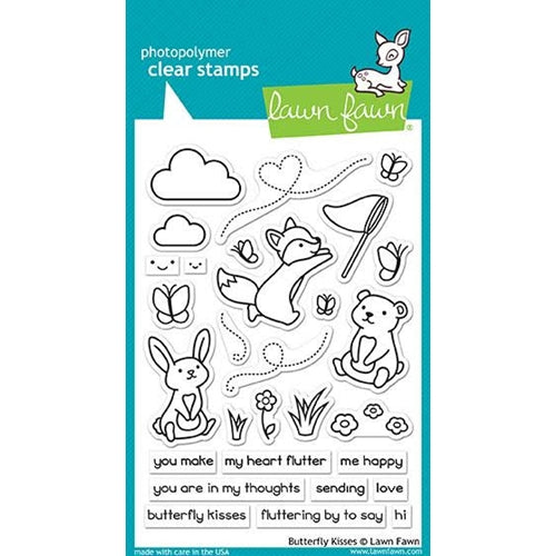 Simon Says Stamp! Lawn Fawn BUTTERFLY KISSES Clear Stamps LF1882