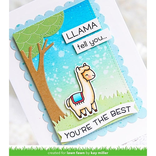 Simon Says Stamp! Lawn Fawn SET LLAMA TELL YOU Clear Stamps and Dies LF19LTY | color-code:ALT1