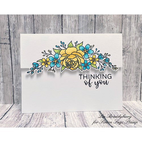 Simon Says Stamp! Clearly Besotted FLORAL SPRAY Clear Stamps
