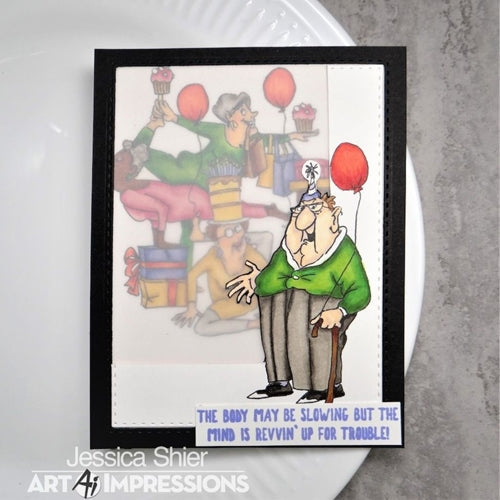 Simon Says Stamp! Art Impressions BIRTHDAY LAUGH LINES Clear Stamps 5115 | color-code:ALT3