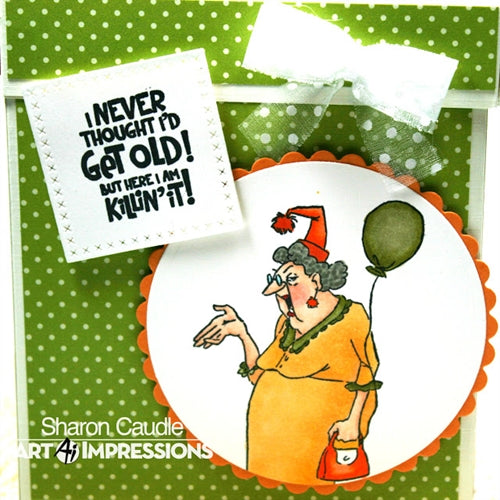 Simon Says Stamp! Art Impressions NEVER TOO OLD LAUGH LINES Clear Stamps 5114 | color-code:ALT2