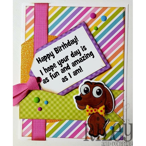 Simon Says Stamp! Riley And Company Funny Bones AS FUN AND AMAZING AS ME Cling Stamp RWD 668