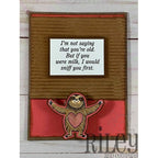 Simon Says Stamp! Riley And Company Funny Bones IF YOU WERE MILK Cling Stamp RWD 672