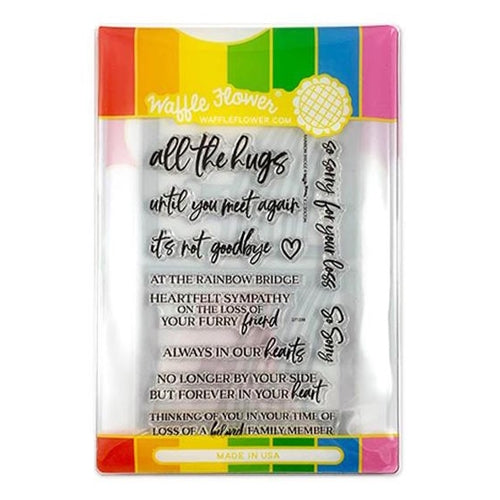 Simon Says Stamp! Waffle Flower RAINBOW BRIDGE Clear Stamp and Dies Combo WFC238