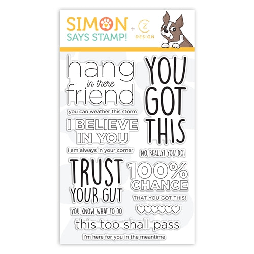Simon Says Stamp! CZ Design Clear Stamps YOU GOT THIS cz30