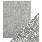 Simon Says Stamp! Tonic SILVER SCREEN 8.5 x 11 Glitter Cardstock 9961e