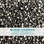 Simon Says Stamp! Trinity Stamps BLACK LICORICE HEART SPRINKLES Embellishment Box 251250