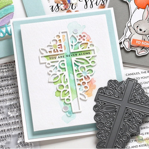 Simon Says Stamp! Simon Says Stamp OUTLINE FLORAL CROSS Wafer Die sssd111962